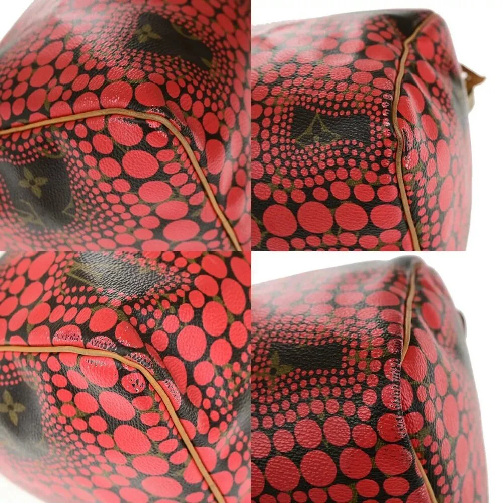LOUIS VUITTON LVxYK Speedy 30 Travel Hand Bag Monogram Town Red